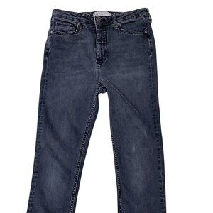 Free People Jeans Skinny Faded Denim Dark Gray Size 28